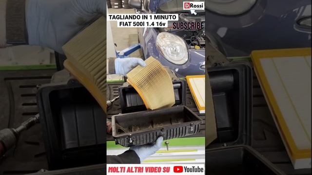 Tagliando in 1 minuto Fiat 500l 1.4 16v #automotive #auto #fiat #filter смотреть онлайн