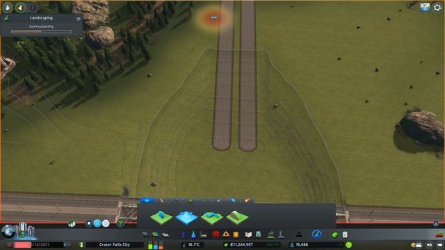 Cities Skylines Landscaping tutorial on How to make Winding Roads and Smooth Bridges. смотреть онлайн