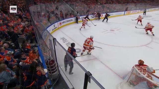 Evander Kane Snaps Goal Past Jacob Markstrom Blocker Side To Extend Edmonton Oilers Lead In Game 4 смотреть онлайн