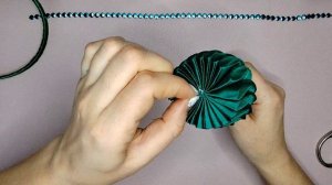 Ободок из атласной ленты 2,5 см.