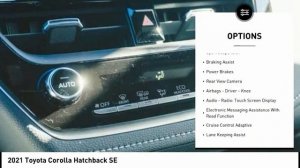 2021 Toyota Corolla Hatchback SE New 36411