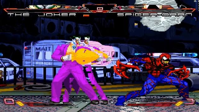 DC vs Capcom vs Marvel: Heroes Assembled HD Mugen - The Joker vs Spider-Carnage Gameplay Footage!! смотреть онлайн