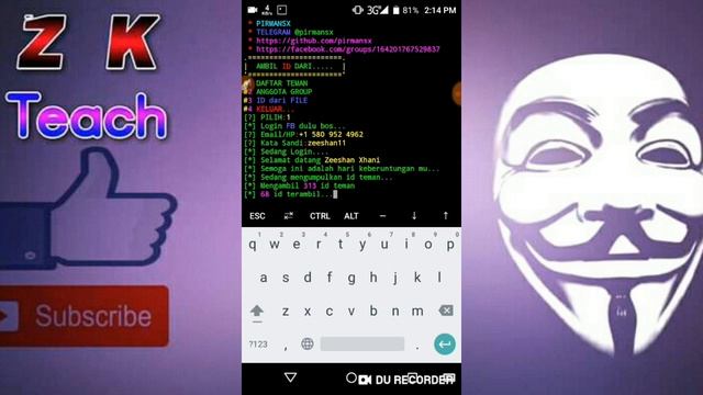 Clone fb I'd using termux Z K teach смотреть онлайн
