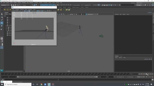 Simple Animated Fish Maya example смотреть онлайн