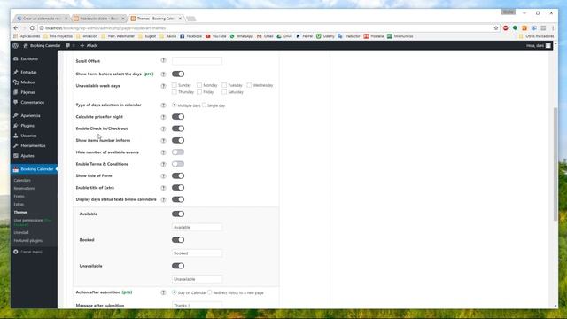 Sistema de reservas on-line para WordPress - Booking Calendar смотреть онлайн