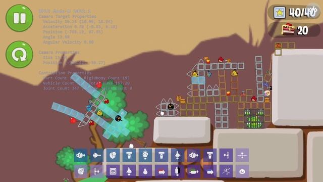 Piggies attacking the castle of the Birds in Bad Piggies смотреть онлайн