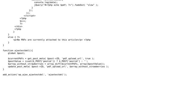 Wordpress: Remove value from array within post meta ajax admin смотреть онлайн