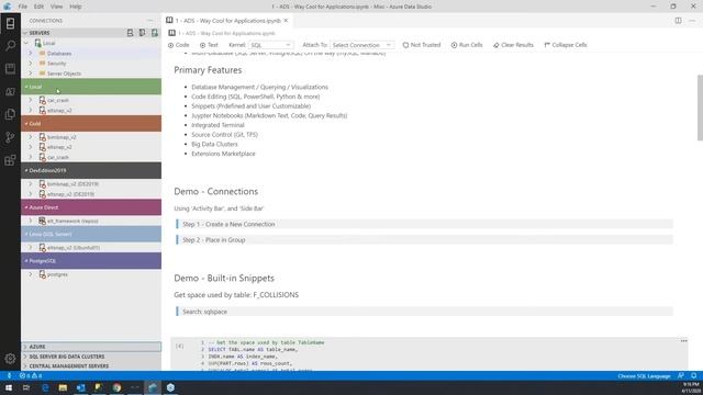 How to Create Connections - Azure Data Studio Tutorial смотреть онлайн