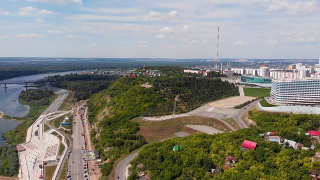 Уфа, Башкирия, набережная, памятник Салавату Юлаеву, 4k смотреть онлайн