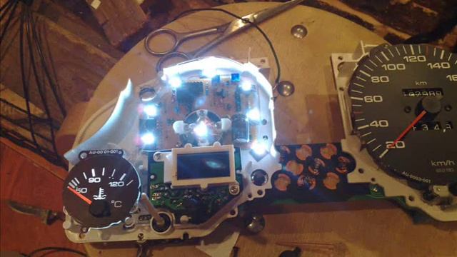 audi 80 b4 tacho smd led.wmv смотреть онлайн