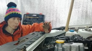 Снятие впускного коллектора на  Гранте 16кл. 21126.