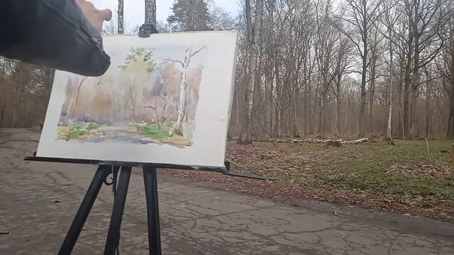 Прозрачность акварельного пейзажа смотреть онлайн