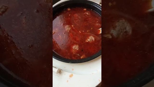 2. МиниБорщ быстрого приготовления в скороварке готов.Мечта гурмана. Приятного аппетита?