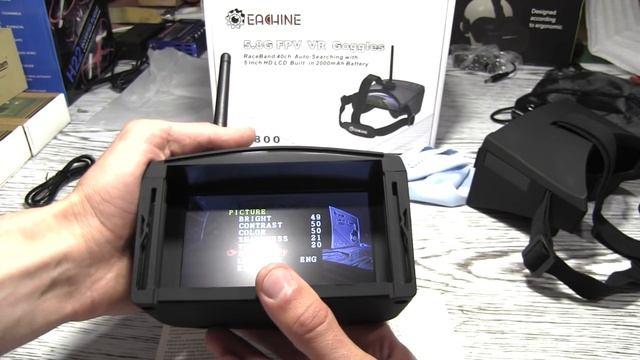 Eachine EV800 FPV Обзор тест на поле и разборка маски.