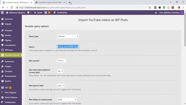WORDPRESS: PLUGIN PARA IMPORTAR VIDEOS DESDE YOUTUBE A BLOG O WEB AUTOMÁTICO смотреть онлайн