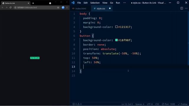 HTML Button Thats Acts Like A Link | Linking Button To URL Onclick смотреть онлайн