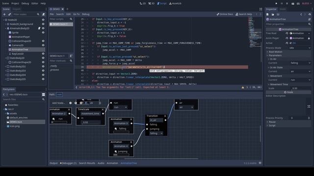 How To Make a 2D Platformer with AnimationTree in Godot смотреть онлайн