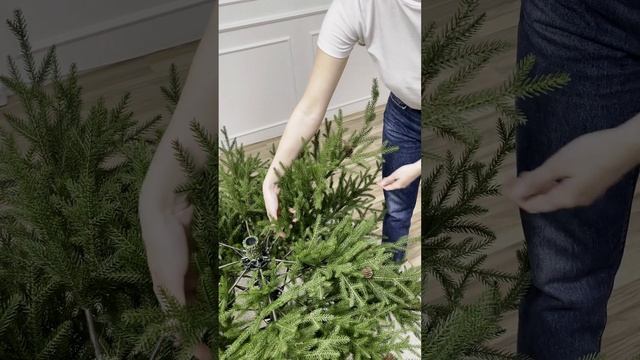 Искусственная ель литая "Лесная фея с шишками" смотреть онлайн