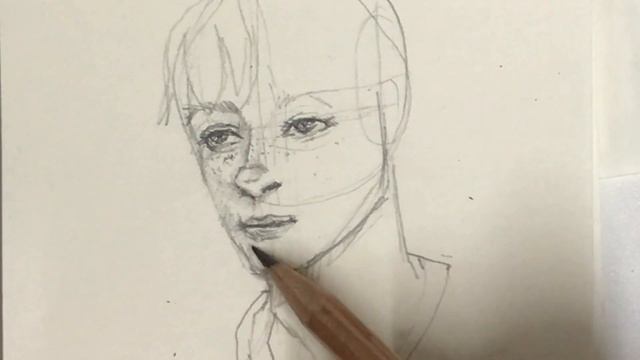 Draw with me • Relax sketching process • Real time portrait I Ep.02 смотреть онлайн