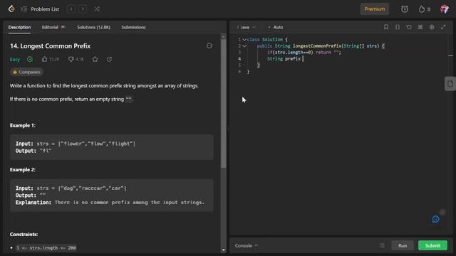 Longest Common Prefix (LeetCode 14) [Asked by facebook] смотреть онлайн