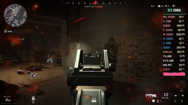 Call of Duty: Warzone - Nvidia Geforce 940MX - i5 7200U смотреть онлайн