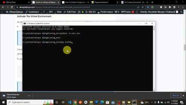 HOW TO SETUP DJANGO WITH A VIRTUAL ENVIRONMENT | Python VENV смотреть онлайн