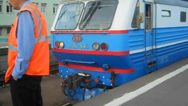 ЧС2К-535. Станция Москва-Казанская. МСК Ж/Д смотреть онлайн