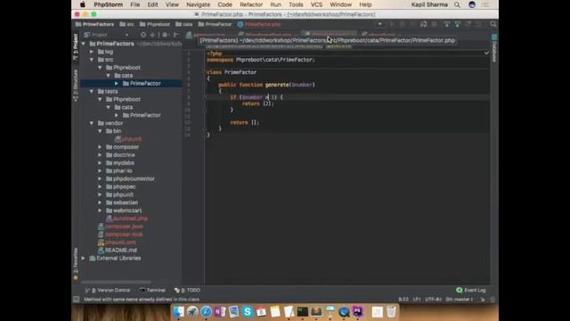 Solving Cata using Test Driven Development using PHP Unit. смотреть онлайн