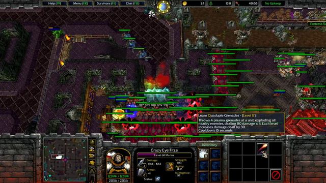 [Warcraft III]How to Play Fortress Survival Alpha 6.76 [1 Player] смотреть онлайн
