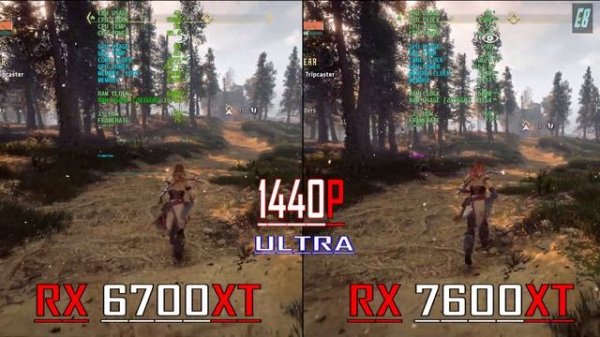 RX 6700XT vs RX 7600XT // PC GAMES BENCHMARK TEST ||