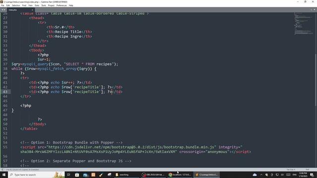 34. Searching in PHP using AJAX смотреть онлайн