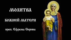 Молитва Божией Матери преп. Ефрема Сирина | Православный чтецъ