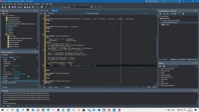 Работа с таблицами Exel из Delphi Object Pascal смотреть онлайн