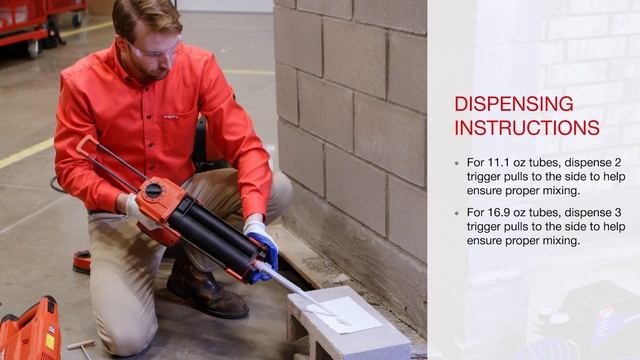 HOW TO install adhesive anchor into hollow block смотреть онлайн