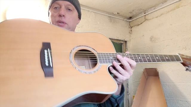Harley Benton D120CE Electro-Acoustic Guitar смотреть онлайн
