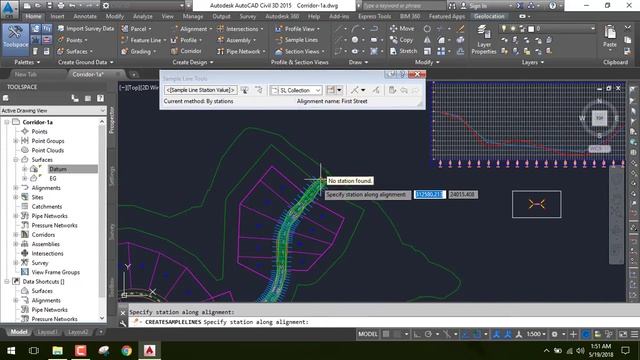 AutoCad Civil 3D 2015 Create Corridor Part 2 смотреть онлайн