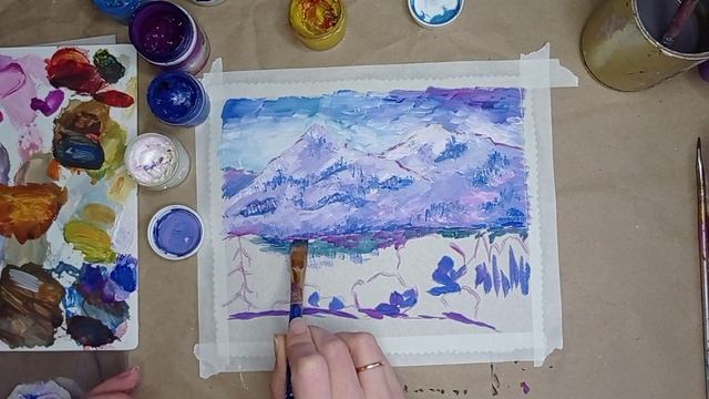 Горный пейзаж | Вдохновение импрессионистами смотреть онлайн