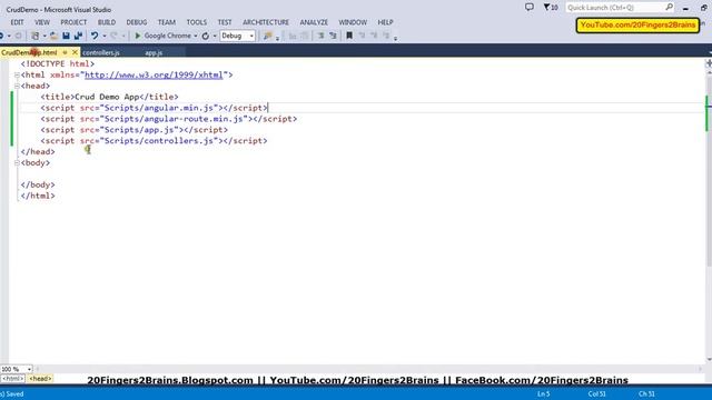AngularJS - Crud operation with MVC, EF Part 1 смотреть онлайн