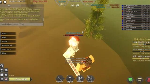Roblox Titan Warfare Eldian Gameplay смотреть онлайн