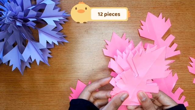 How to make a 3D snowflake | origami snowflake | Christmas decoration just 1minute❄️ смотреть онлайн