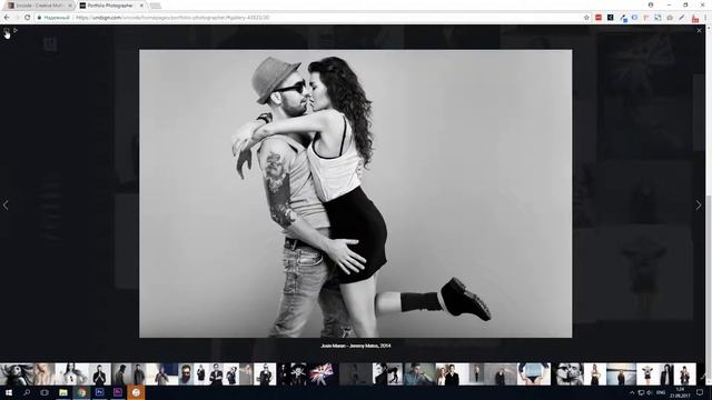 Сайт фотографа на премиум теме Wordpress Uncode смотреть онлайн