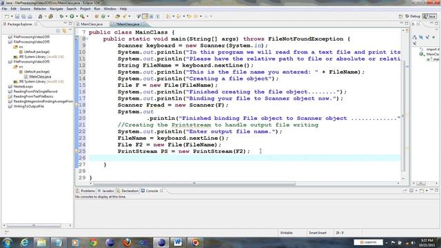 Java File Processing Video 3 of 5 смотреть онлайн