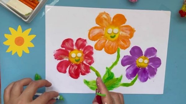 Лепка цветов из пластелина / Modeling of flowers from plasticine