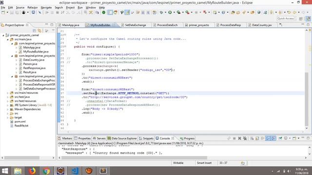 5. Apache Camel, Consumo de Web Services haciendo uso de parámetros dinámicos смотреть онлайн