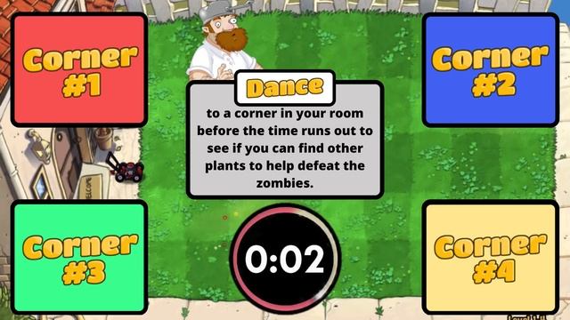 Plants Vs Zombies 4 Corners Video Game Challenge | Family Workout смотреть онлайн