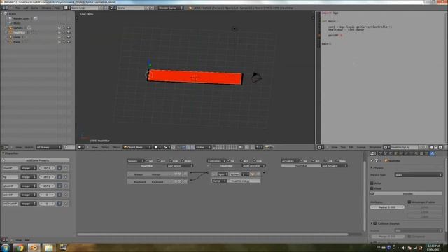 [HD] Blender 2.6 - Python Tutorial - Advanced Health Bar (Part 02) смотреть онлайн