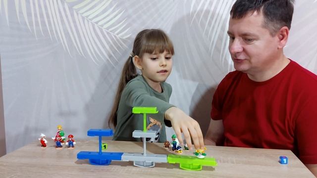 НОВИНКА от Супер Марио настольная игра ПЛАТФОРМА лови баланс смотреть онлайн