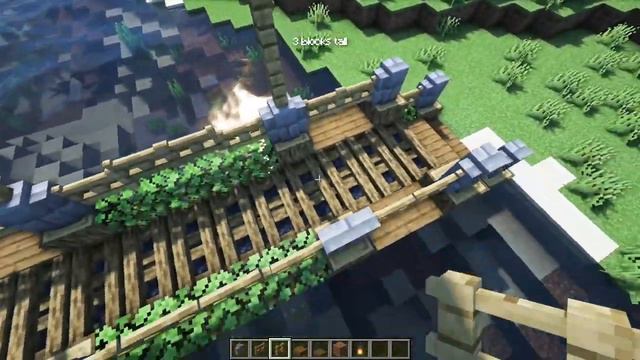 Майнкрафт: Как построить мост на воде часть 2 (туториал) Minecraft: How To Build a Bridge (Tutorial смотреть онлайн