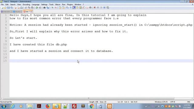 Notice A session had already been started ignoring session_start:(Fixed) смотреть онлайн