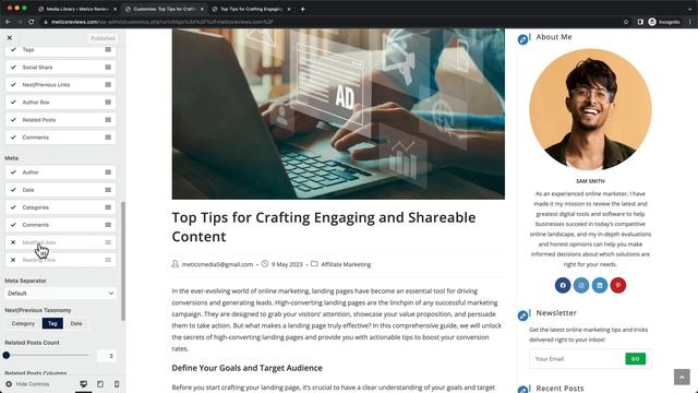How to Edit the Blog Post Page in Wordpress (OceanWP Theme) смотреть онлайн